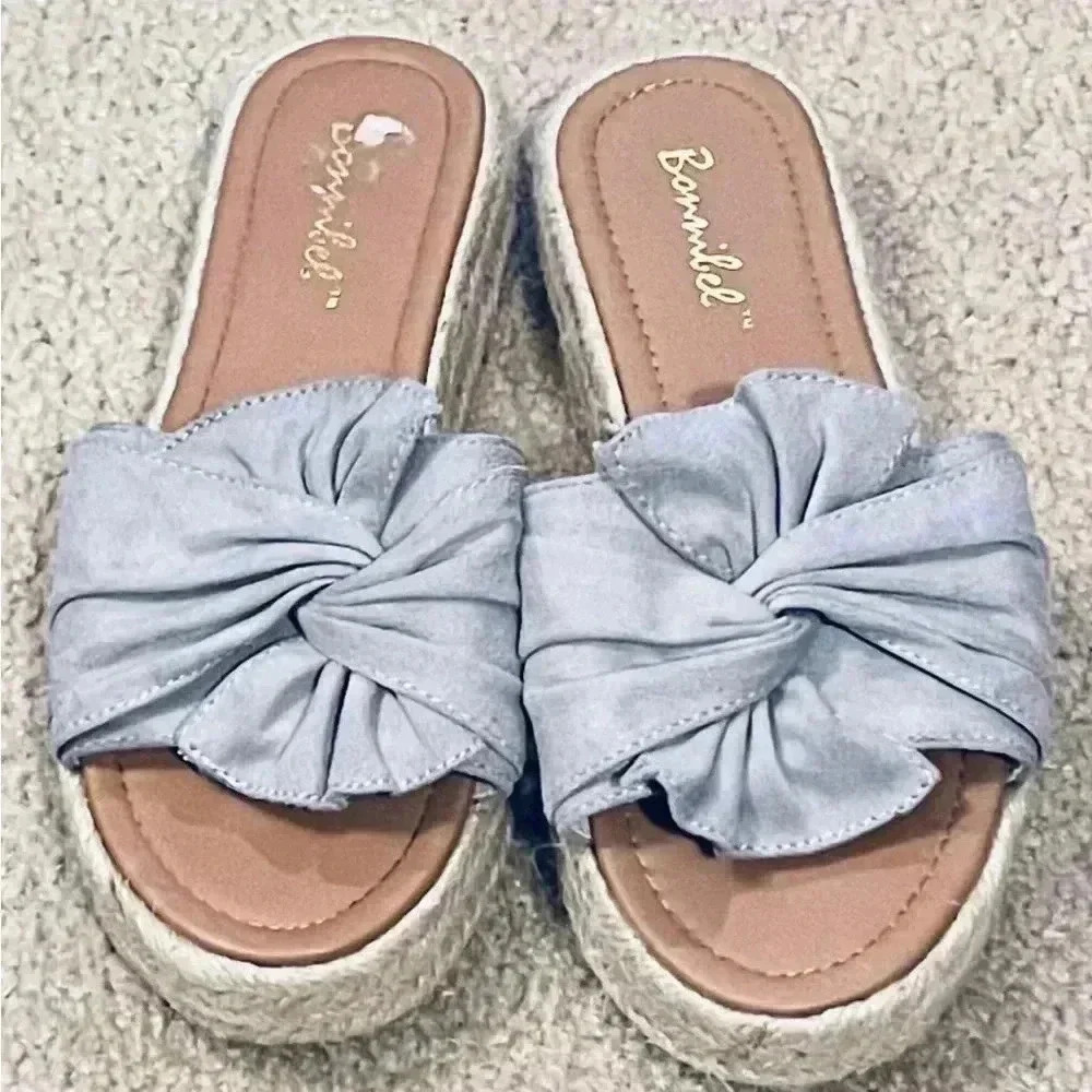 Bonnibel Beige/Gray Ladies Shoes Size 6.5-7